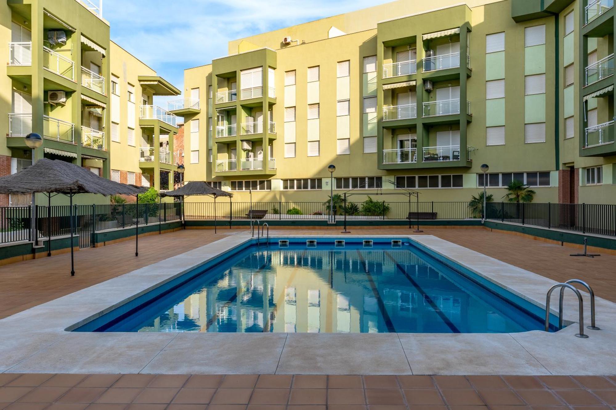 Bonito Apartamento En La Playa Con Piscina Torrenueva  Luaran gambar
